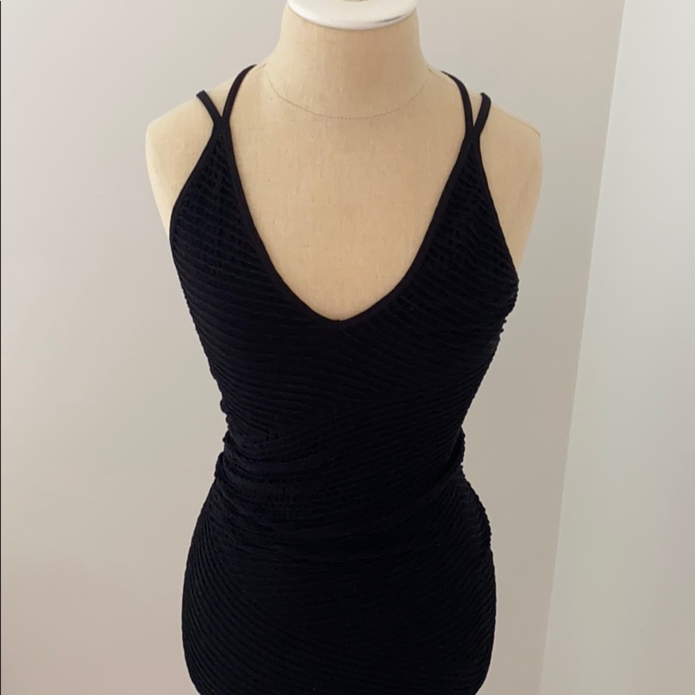 Bcbg black bodycon dress